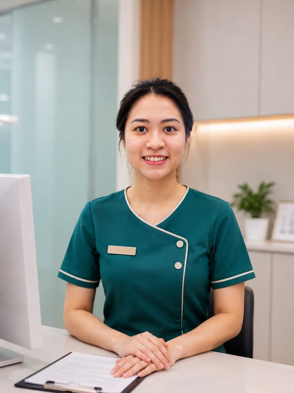 Lễ tân Vy - Chăm sóc khách hàng Nha Khoa Hoàng Yến