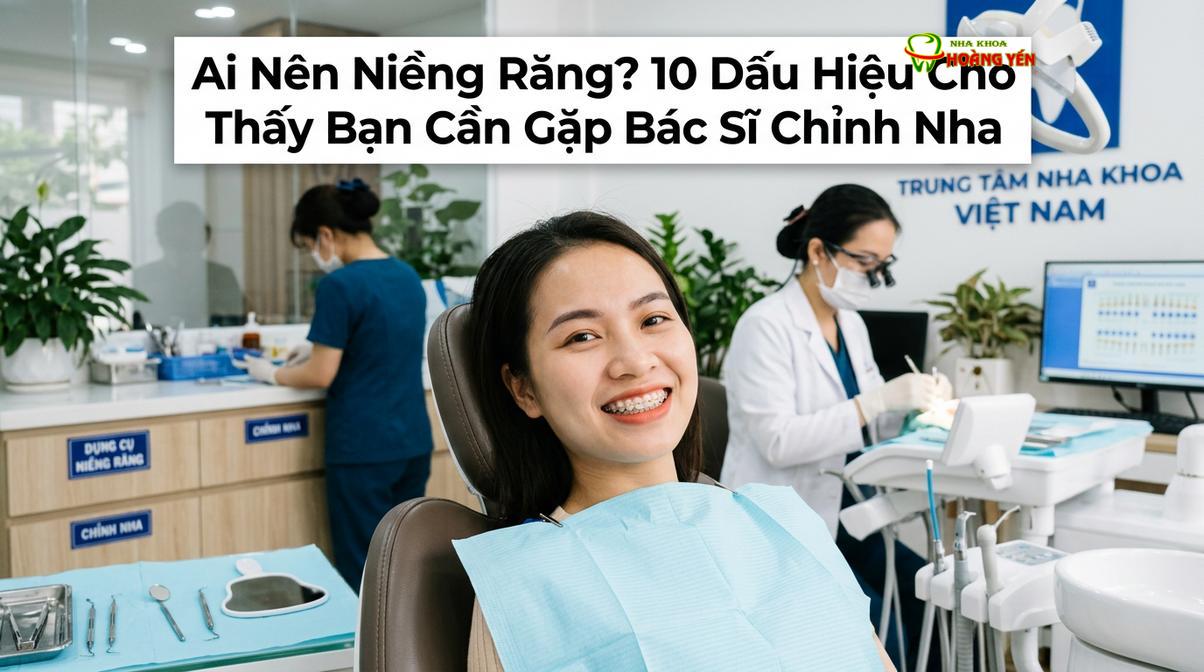 Răng mọc chen chúc, khấp khểnh là một trong những dấu hiệu phổ biến cần can thiệp chỉnh nha.