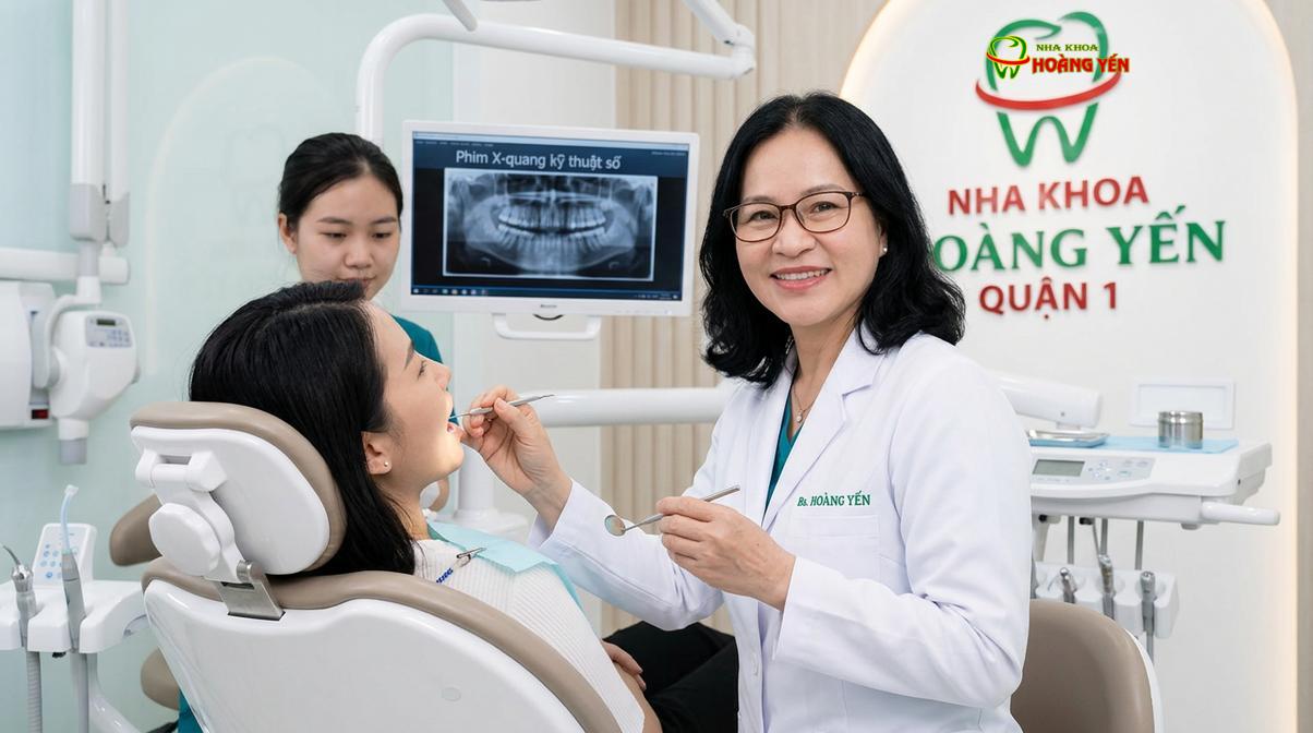 BS. Nguyễn Thị Hoàng Yến tư vấn niềng răng tại Nha Khoa Hoàng Yến