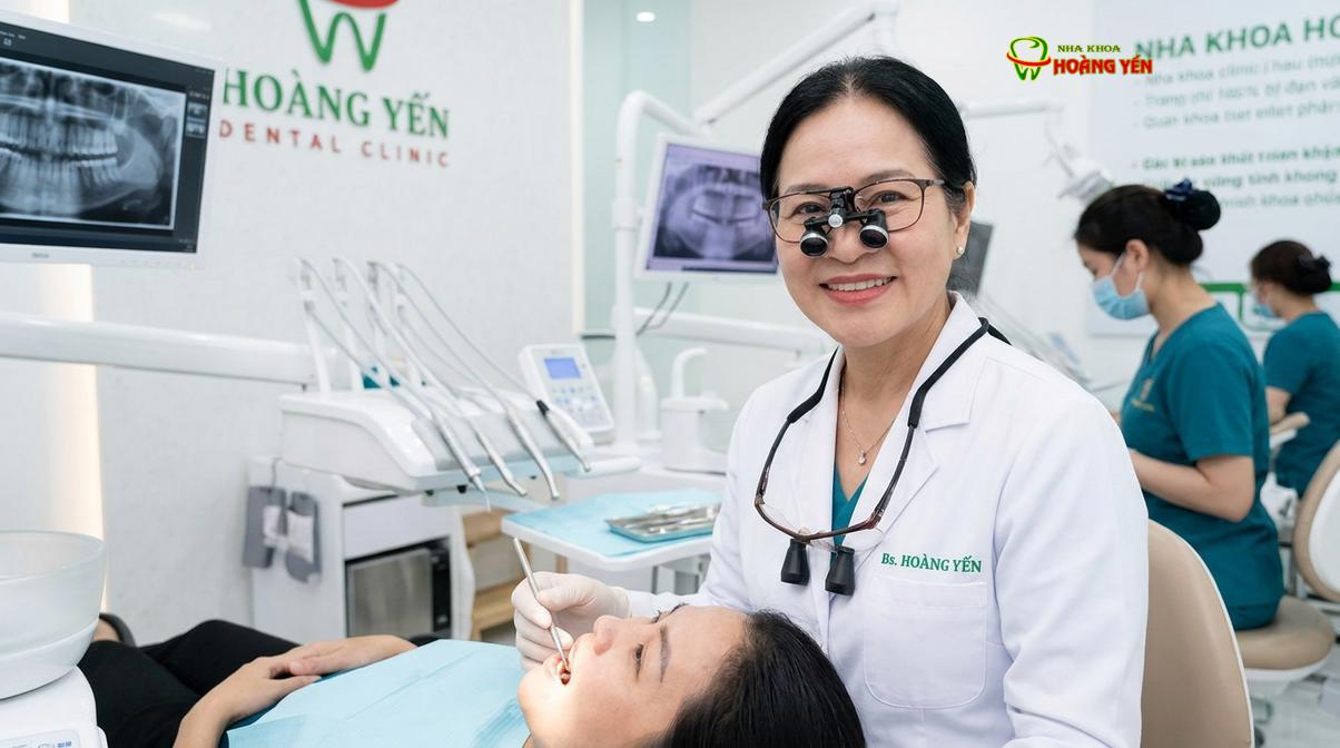 BS. Nguyễn Thị Hoàng Yến tư vấn niềng răng tại Nha Khoa Hoàng Yến