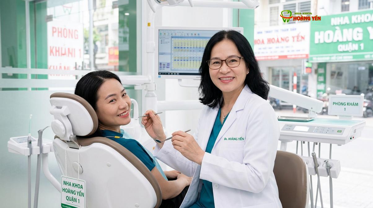 BS. Nguyễn Thị Hoàng Yến tư vấn niềng răng tại Nha Khoa Hoàng Yến