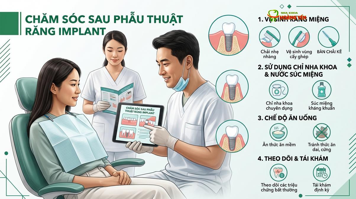 Chăm sóc vệ sinh răng miệng đúng cách là yếu tố quan trọng giúp duy trì tuổi thọ của phục hình.