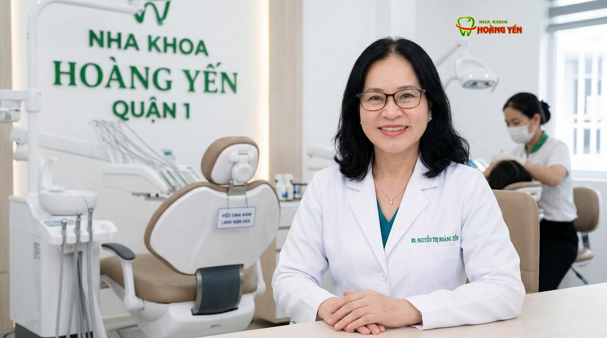 BS. Nguyễn Thị Hoàng Yến tư vấn chuyên sâu về các giải pháp phục hình răng tại Nha Khoa Hoàng Yến.