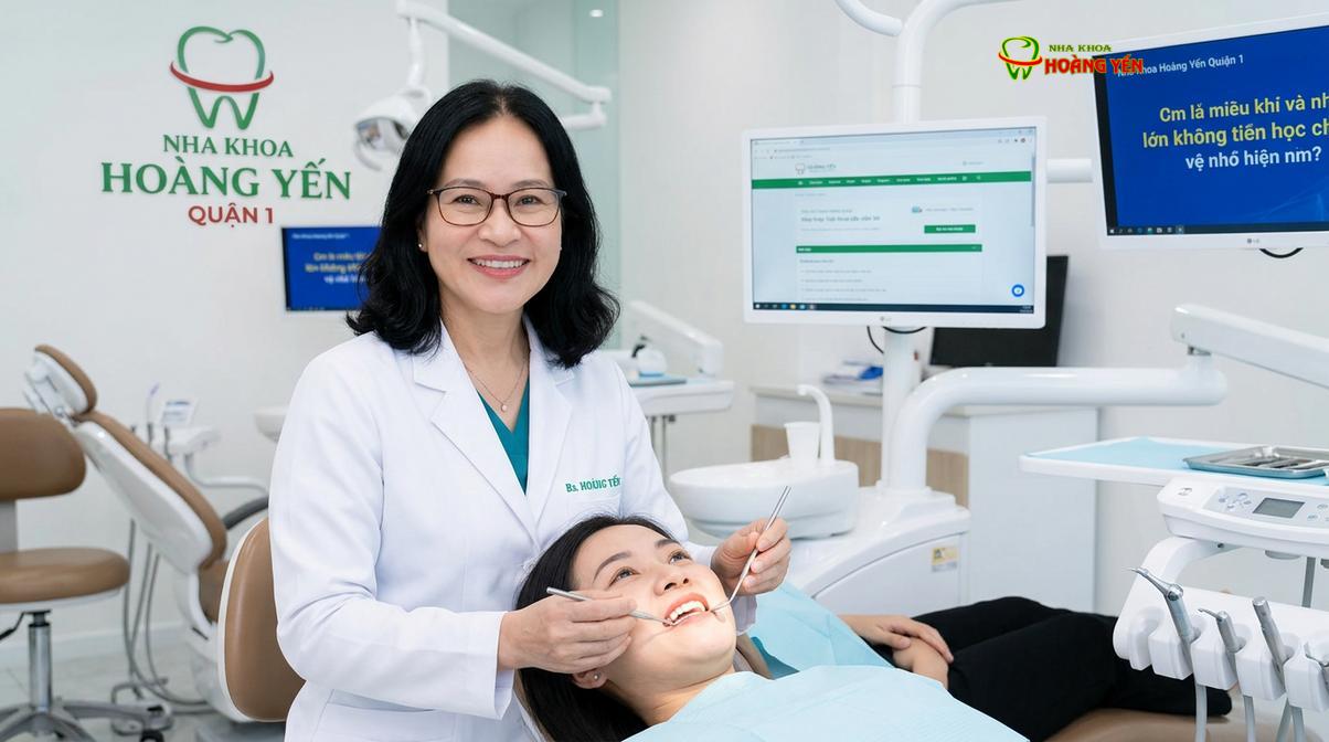 BS. Nguyễn Thị Hoàng Yến tư vấn niềng răng tại Nha Khoa Hoàng Yến