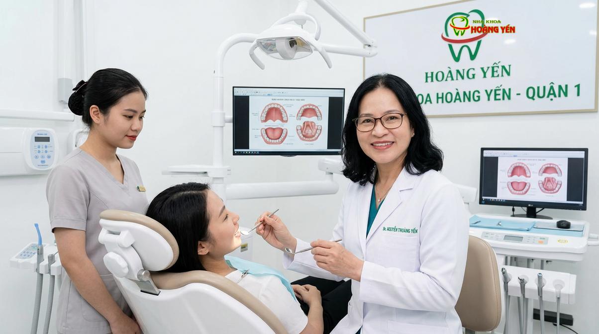 BS. Nguyễn Thị Hoàng Yến tư vấn niềng răng tại Nha Khoa Hoàng Yến