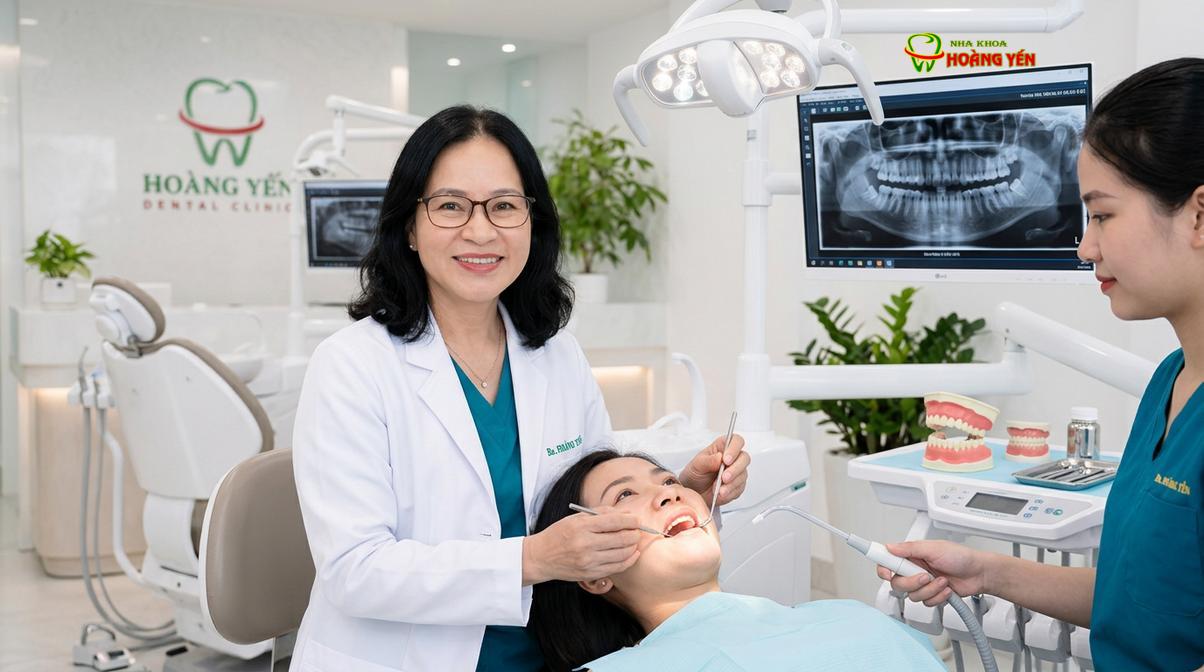 BS. Nguyễn Thị Hoàng Yến tư vấn niềng răng tại Nha Khoa Hoàng Yến