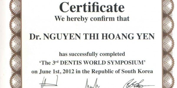 Chứng nhận cập nhật kỹ thuật Implant nha khoa tiên tiến