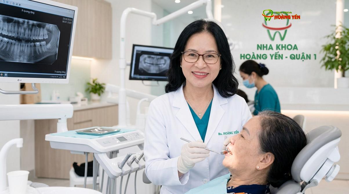 BS. Nguyễn Thị Hoàng Yến tư vấn niềng răng tại Nha Khoa Hoàng Yến