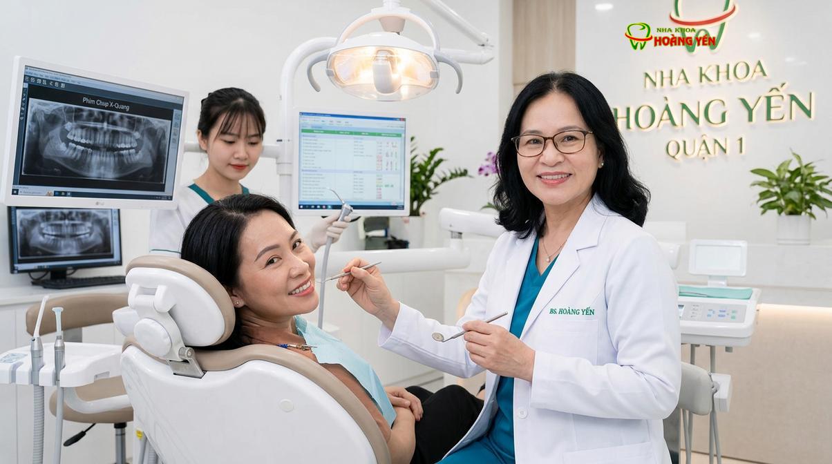 BS. Nguyễn Thị Hoàng Yến tư vấn niềng răng tại Nha Khoa Hoàng Yến