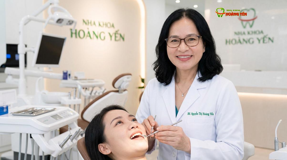 BS. Nguyễn Thị Hoàng Yến tư vấn niềng răng tại Nha Khoa Hoàng Yến