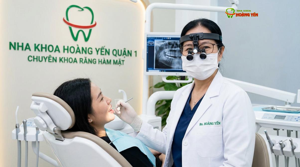 BS. Nguyễn Thị Hoàng Yến tư vấn niềng răng tại Nha Khoa Hoàng Yến