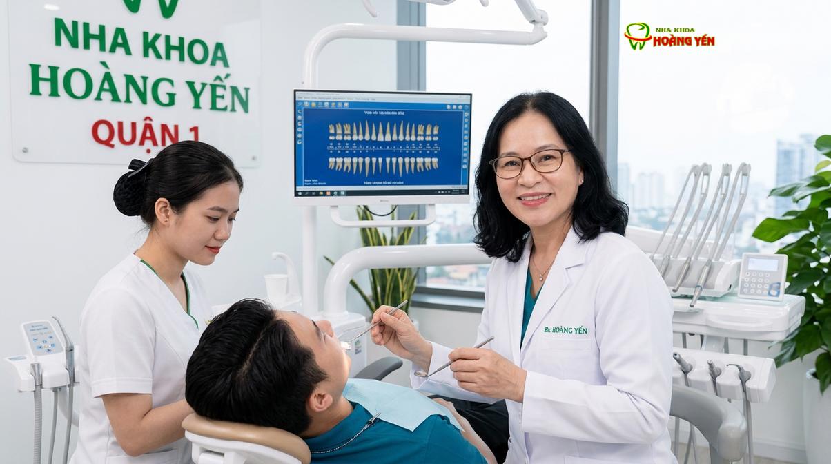 BS. Nguyễn Thị Hoàng Yến tư vấn niềng răng tại Nha Khoa Hoàng Yến