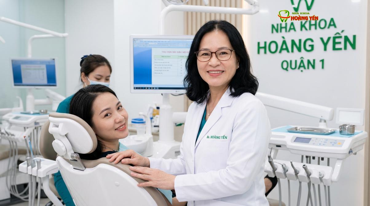 BS. Nguyễn Thị Hoàng Yến tư vấn niềng răng tại Nha Khoa Hoàng Yến