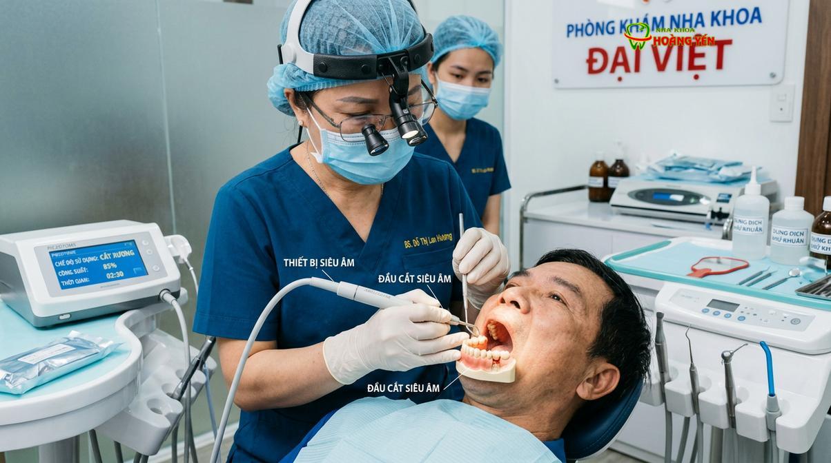 Ứng dụng công nghệ Piezotome giúp quá trình bóc tách mô cứng diễn ra nhẹ nhàng
