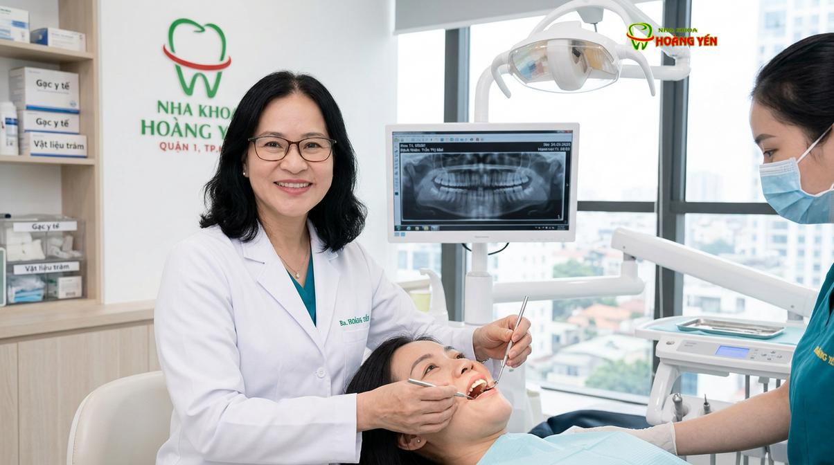 BS. Nguyễn Thị Hoàng Yến tư vấn nhổ răng khôn tại Nha Khoa Hoàng Yến