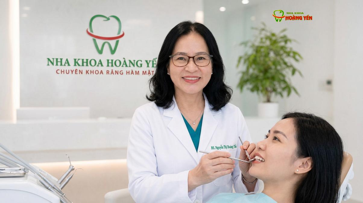 BS. Nguyễn Thị Hoàng Yến tư vấn niềng răng tại Nha Khoa Hoàng Yến