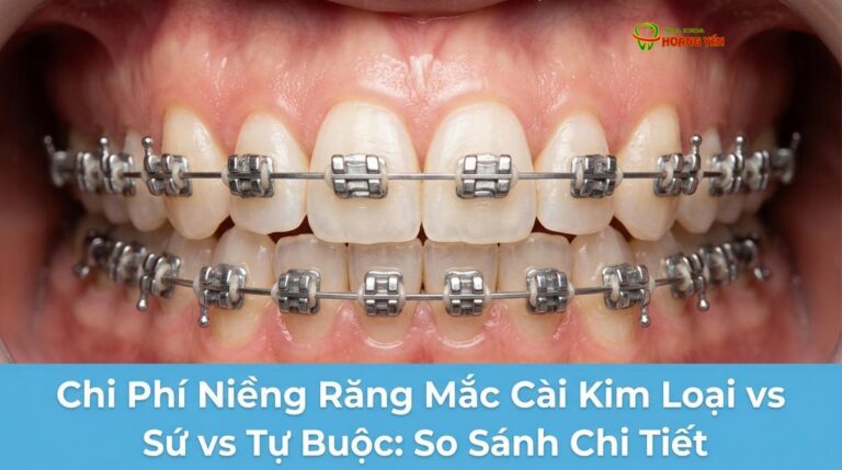 Chi Phí Niềng Răng Mắc Cài Kim Loại vs Sứ vs Tự Buộc: So Sánh Chi Tiết