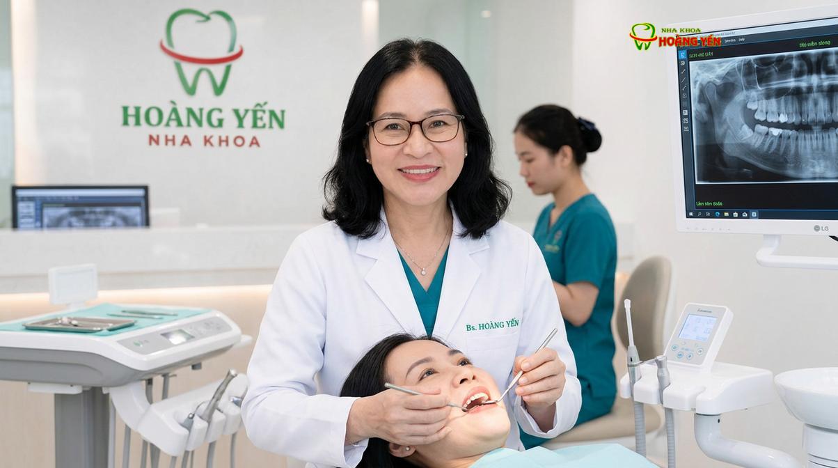 BS. Nguyễn Thị Hoàng Yến tư vấn niềng răng tại Nha Khoa Hoàng Yến