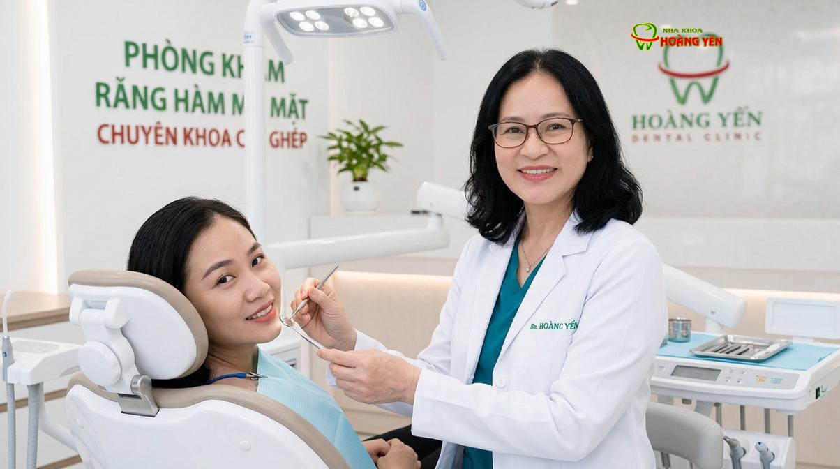 BS. Nguyễn Thị Hoàng Yến tư vấn niềng răng tại Nha Khoa Hoàng Yến