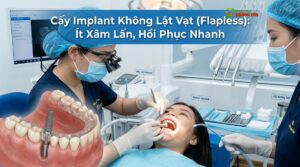Visual illustration of implant flapless