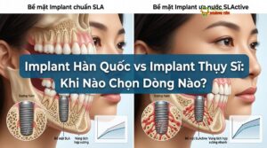 Visual illustration of implant hàn quốc hay thụy sĩ