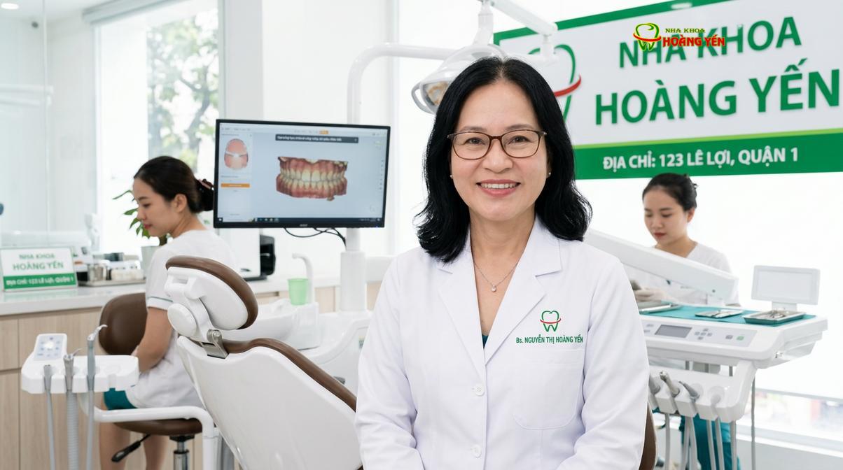 BS. Nguyễn Thị Hoàng Yến tư vấn cấy ghép implant tại Nha Khoa Hoàng Yến
