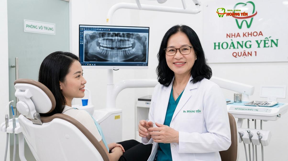 BS. Nguyễn Thị Hoàng Yến tư vấn phác đồ điều trị tại Nha Khoa Hoàng Yến