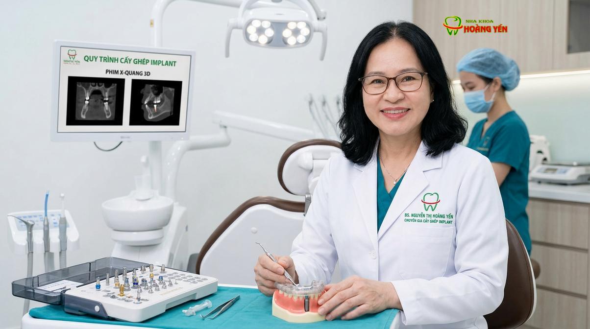 BS. Nguyễn Thị Hoàng Yến tư vấn cấy ghép implant tại Nha Khoa Hoàng Yến