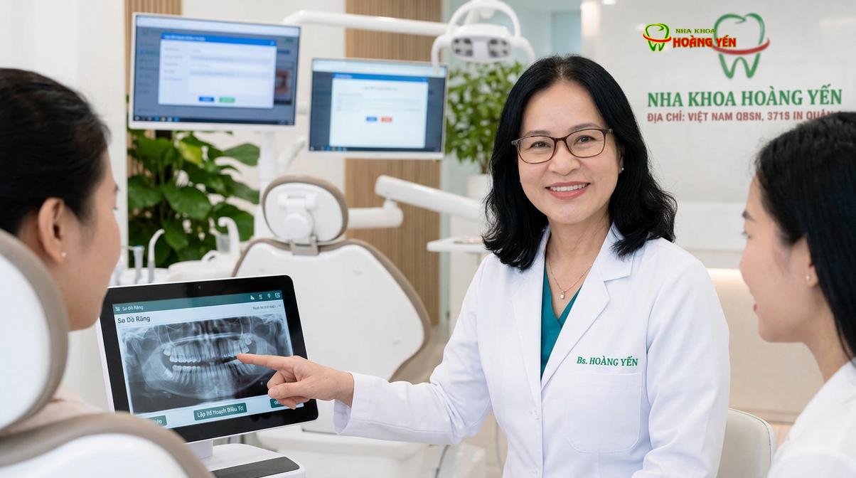 BS. Nguyễn Thị Hoàng Yến tư vấn phác đồ điều trị tại Nha Khoa Hoàng Yến, Quận 1.
