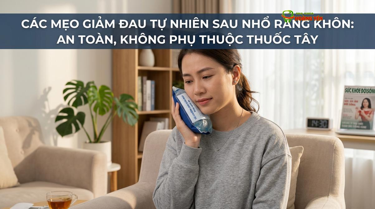 Chườm đá đúng cách trong 24 giờ đầu giúp co mạch, hạn chế sưng tấy và giảm đau hiệu quả.