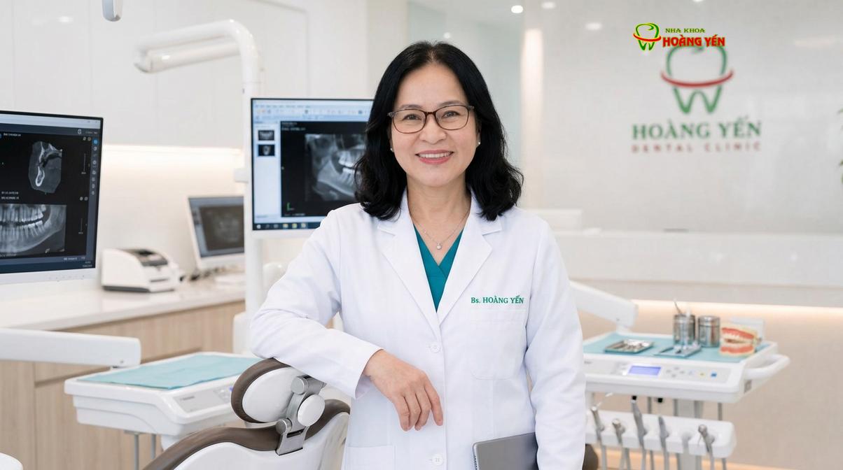 BS. Nguyễn Thị Hoàng Yến tư vấn tại phòng khám Nha Khoa Hoàng Yến
