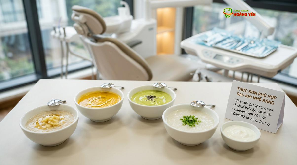 Chế độ dinh dưỡng mềm, nguội đóng vai trò quan trọng trong những ngày đầu hậu phẫu.