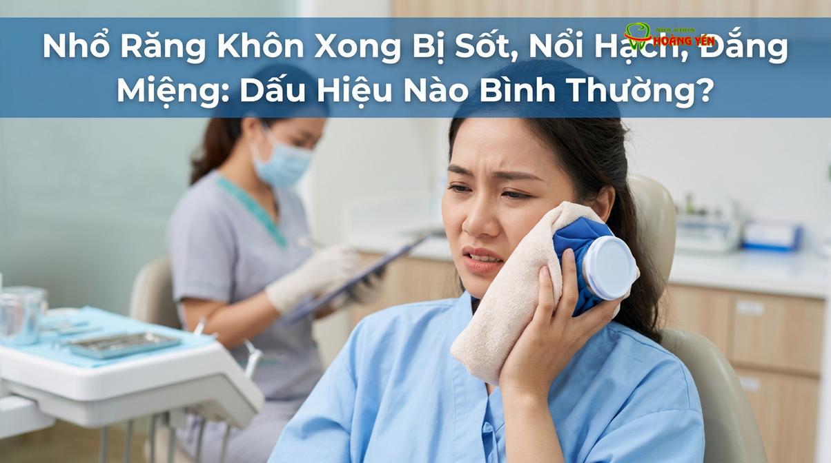 Chườm lạnh là biện pháp hỗ trợ giảm sưng và hạ sốt nhẹ trong 24 giờ đầu sau phẫu thuật.