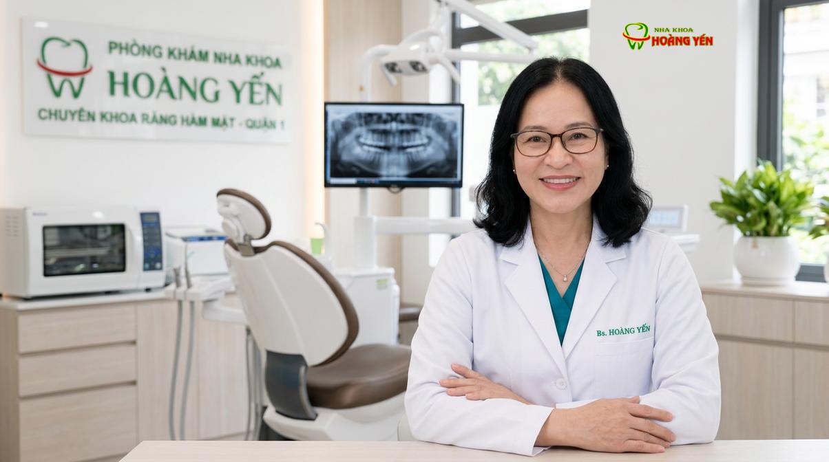 Chân dung BS. Nguyễn Thị Hoàng Yến tư vấn nhổ răng khôn tại Nha Khoa Hoàng Yến