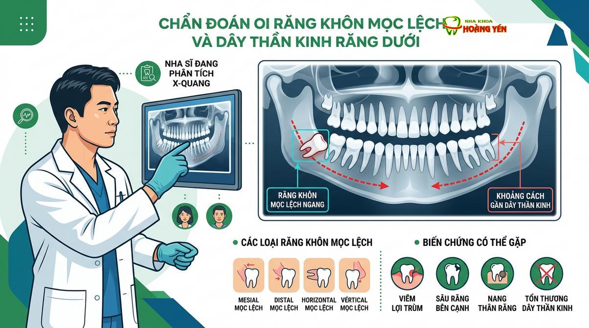 Khảo sát phim X-quang là bước bắt buộc để đánh giá mức độ phức tạp của răng khôn trước khi phẫu thuật và theo dõi các dấu hiệu bất thường.