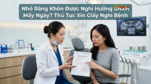 Visual illustration of nhổ răng khôn nghỉ bao nhiêu ngày