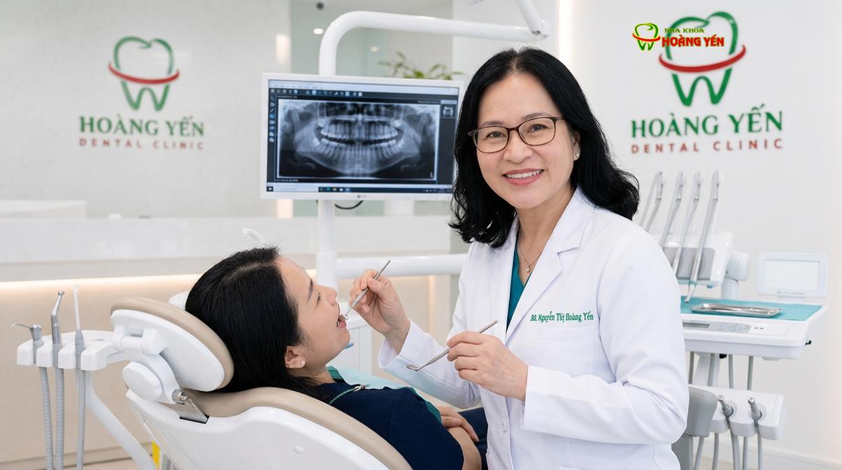 BS. Nguyễn Thị Hoàng Yến tư vấn nhổ răng khôn tại Nha Khoa Hoàng Yến