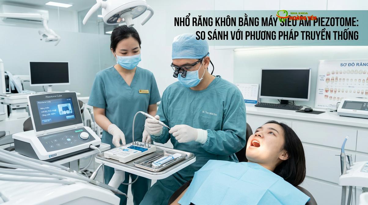 Máy siêu âm Piezotome ứng dụng trong phẫu thuật nhổ răng khôn ít sang chấn