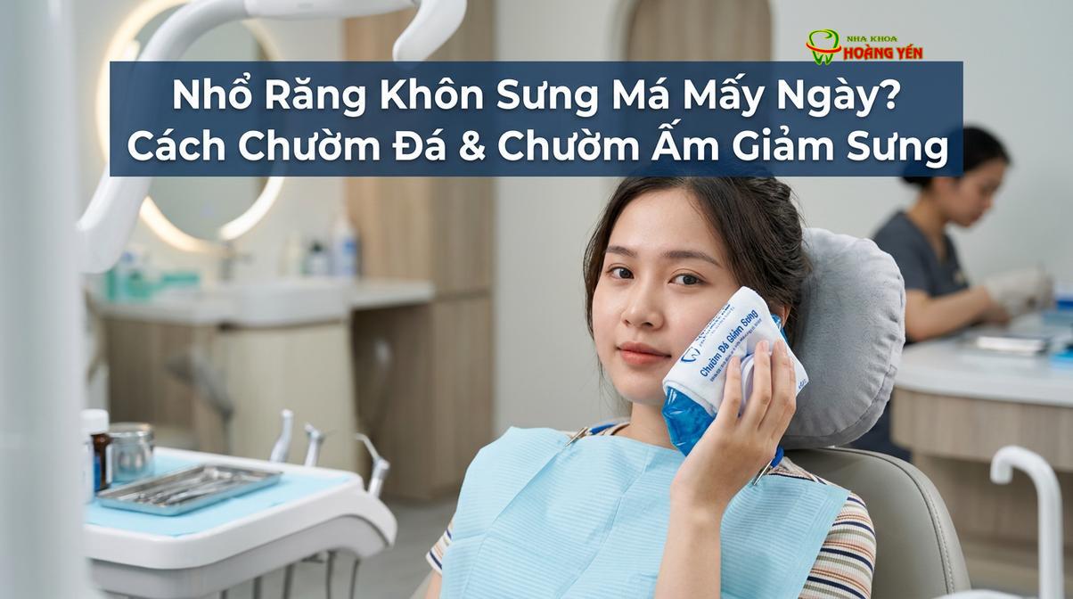 Chườm lạnh đúng cách trong 24 giờ đầu là biện pháp quan trọng giúp co mạch và hạn chế sưng nề.