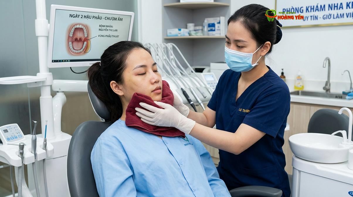 Từ ngày thứ hai trở đi, việc chườm ấm giúp tăng cường tuần hoàn máu, làm tan máu bầm và giảm sưng hiệu quả.