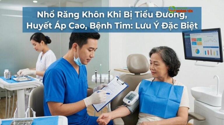 Nhổ Răng Khôn Khi Bị Tiểu Đường, Huyết Áp Cao, Bệnh Tim: Lưu Ý Đặc Biệt