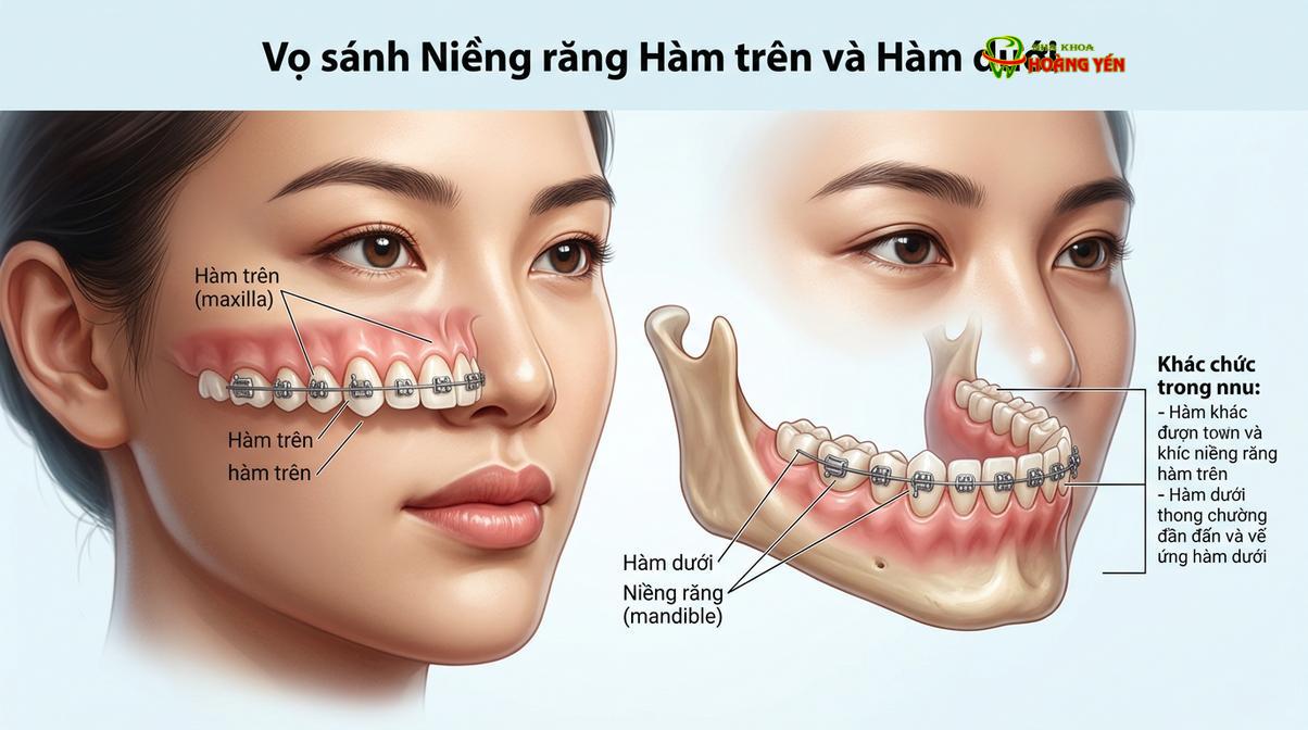 Mô phỏng sự dịch chuyển răng khi chỉ can thiệp khí cụ trên một cung hàm.