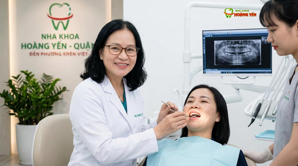BS. Nguyễn Thị Hoàng Yến tư vấn niềng răng tại Nha Khoa Hoàng Yến