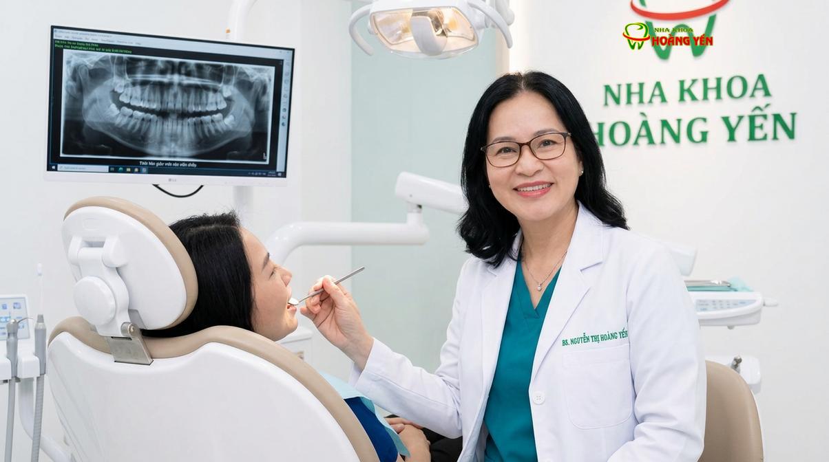 BS. Nguyễn Thị Hoàng Yến tư vấn niềng răng tại Nha Khoa Hoàng Yến