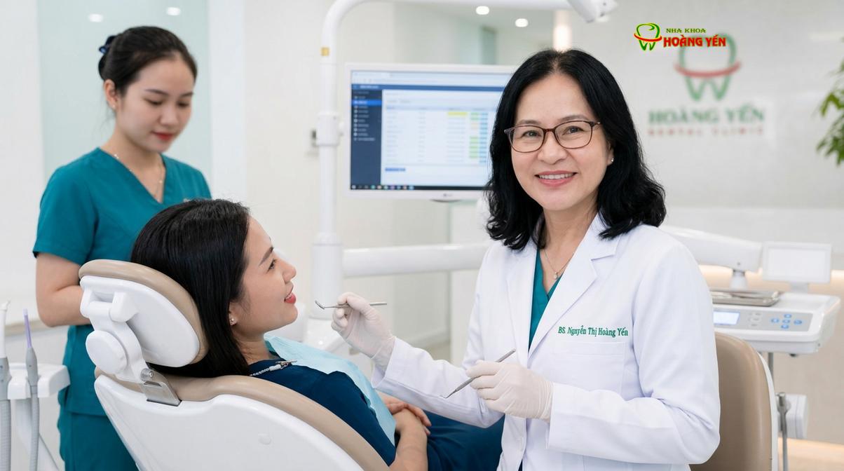 BS. Nguyễn Thị Hoàng Yến tư vấn niềng răng tại Nha Khoa Hoàng Yến