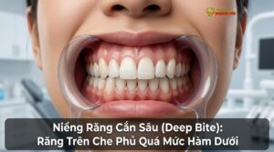 Visual illustration of niềng răng cắn sâu