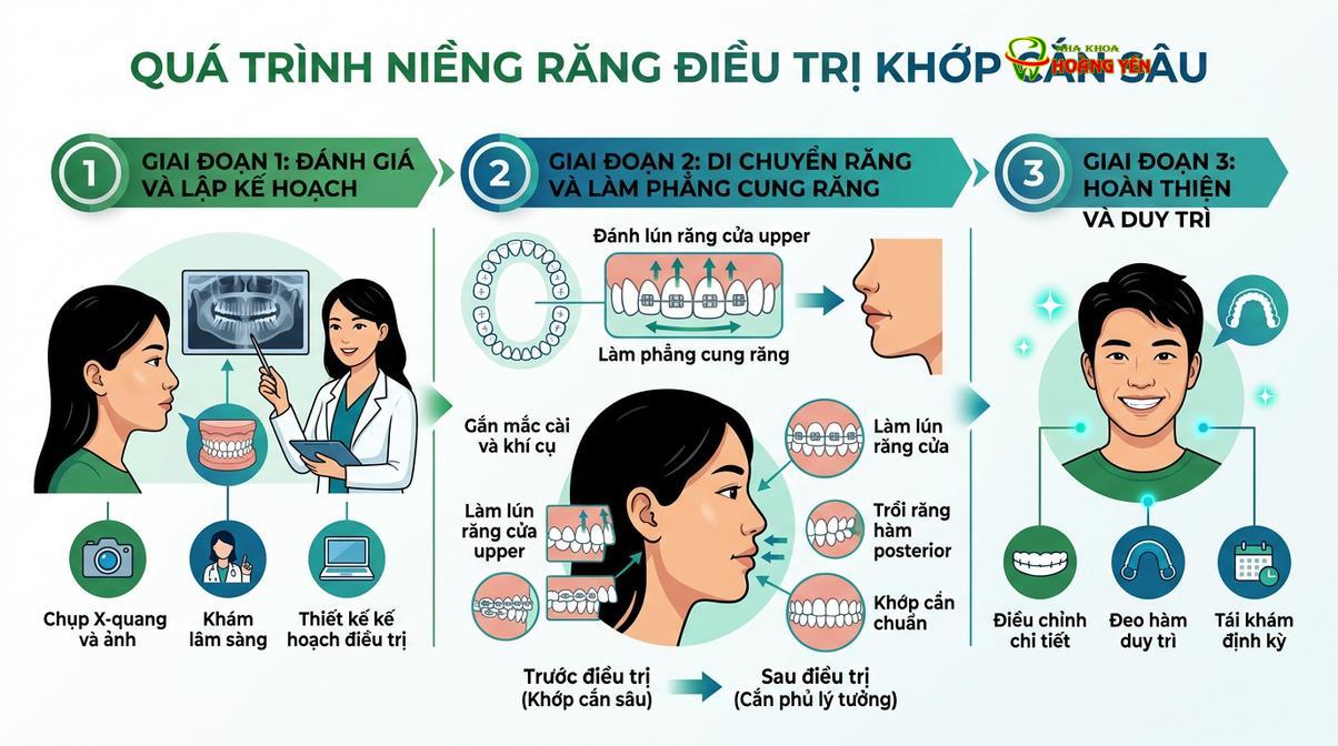 Mô phỏng cơ chế đánh lún răng cửa và làm trồi răng hàm trong chỉnh nha.