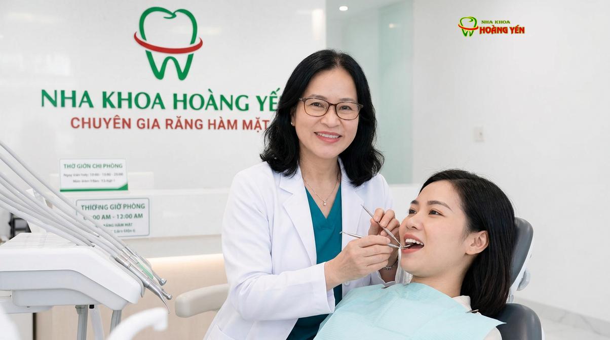 BS. Nguyễn Thị Hoàng Yến tư vấn niềng răng tại Nha Khoa Hoàng Yến