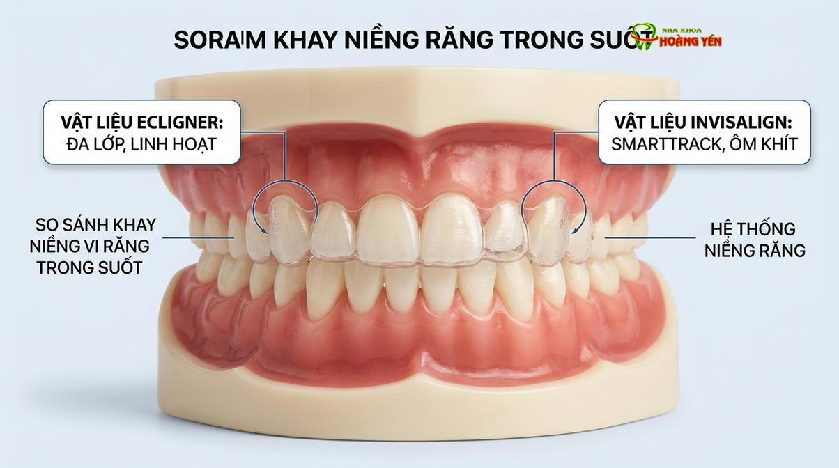 So sánh đặc tính vật liệu và cơ chế tác động lực giữa các hệ thống khay trong suốt.