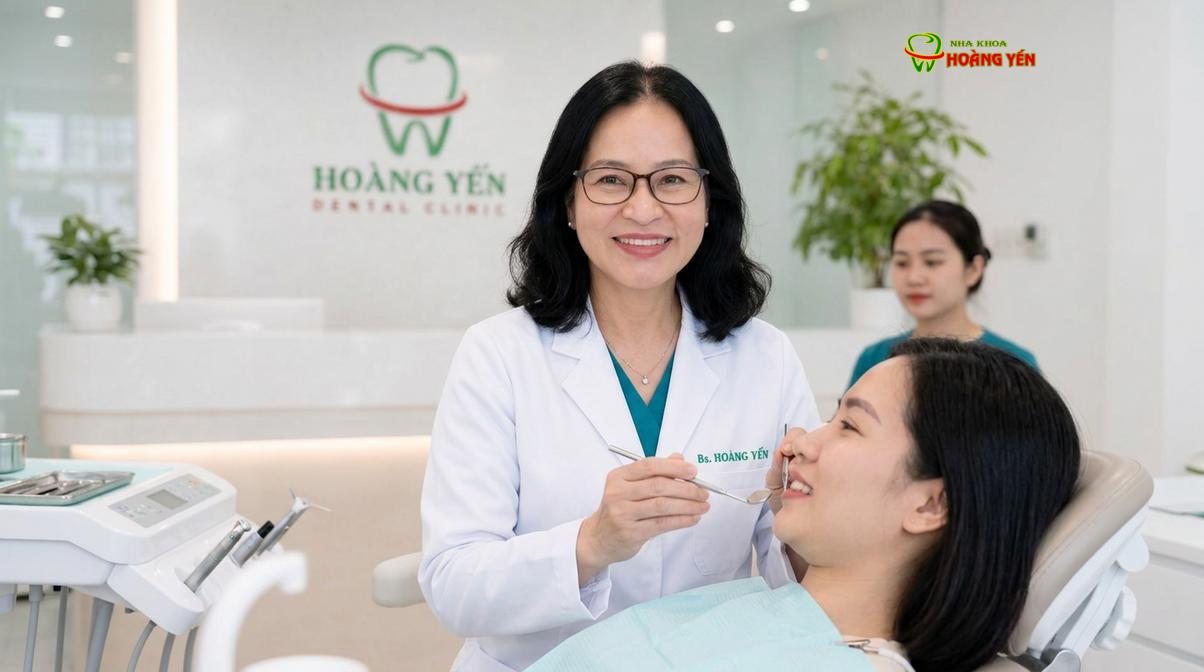 BS. Nguyễn Thị Hoàng Yến tư vấn niềng răng tại Nha Khoa Hoàng Yến